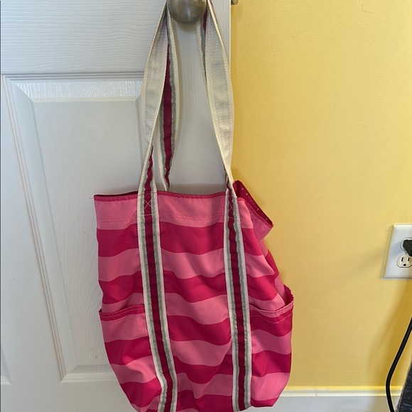 Pink Striped Tote Bag - Picture 3 of 5